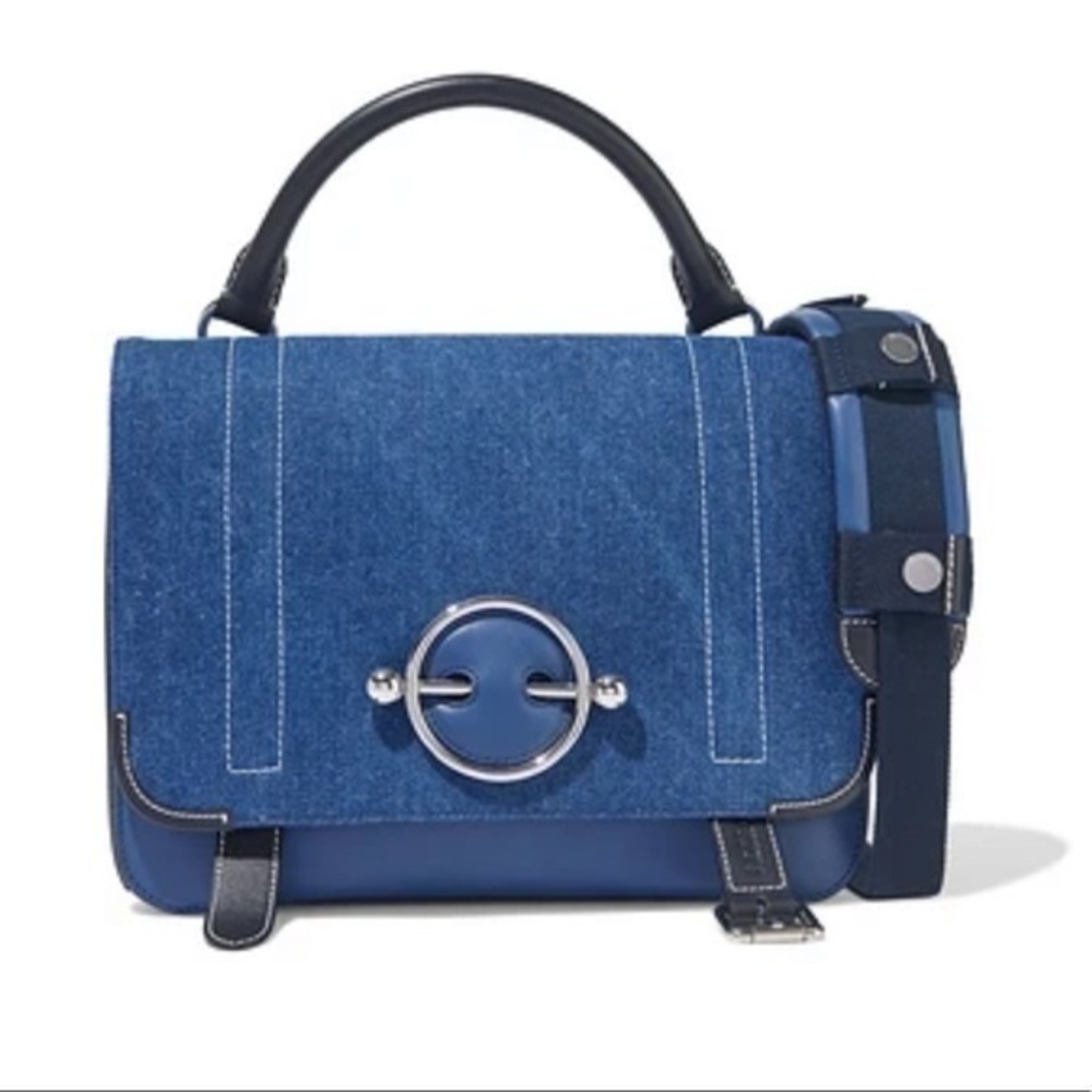 JW ANDERSON Disc lace-up denim and leather$1780